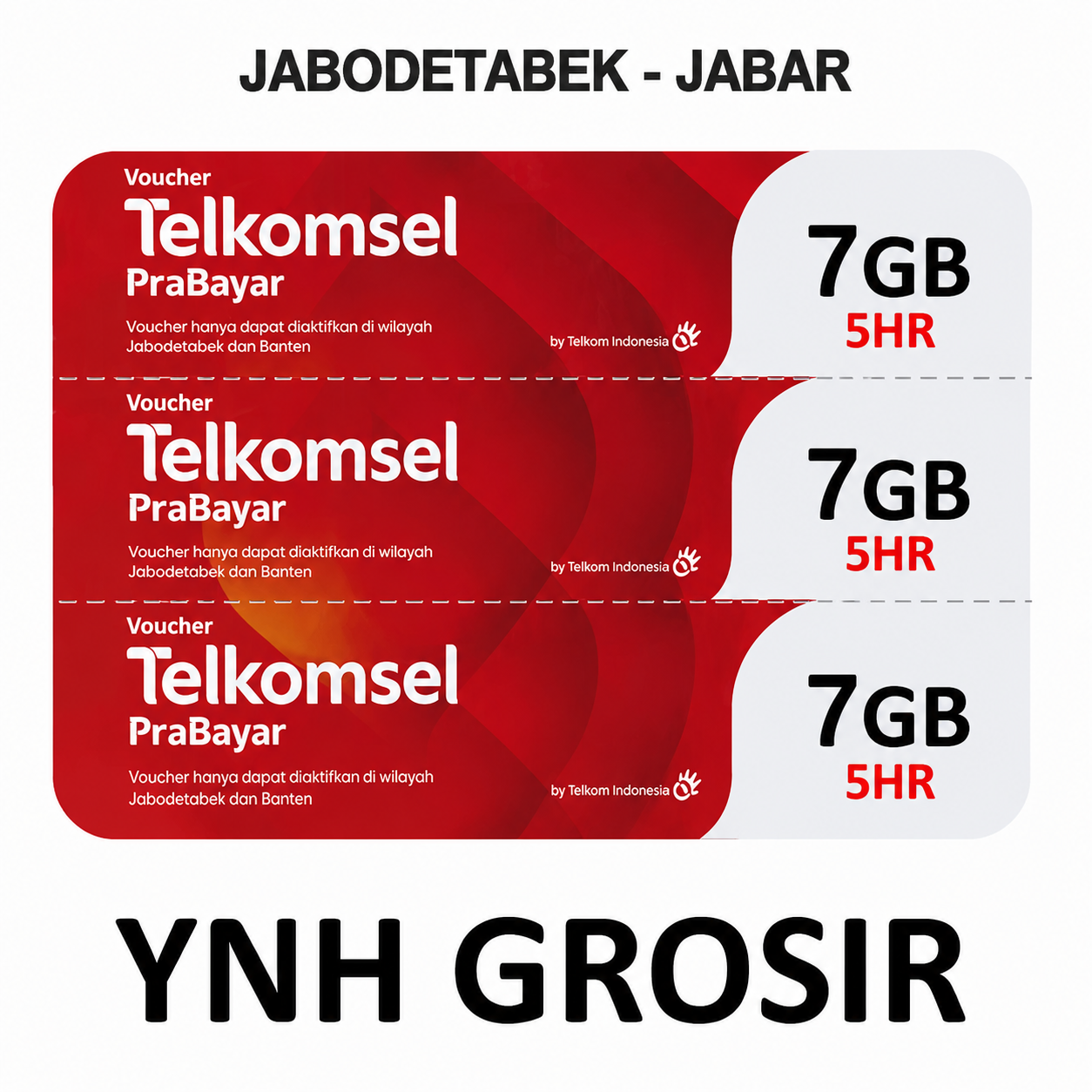 VOUCHER TELKOMSEL 7GB 5HR JABODETABEK - JABAR